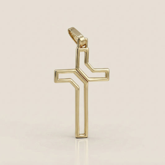 Dije Cruz en Oro Amarillo de 14K
