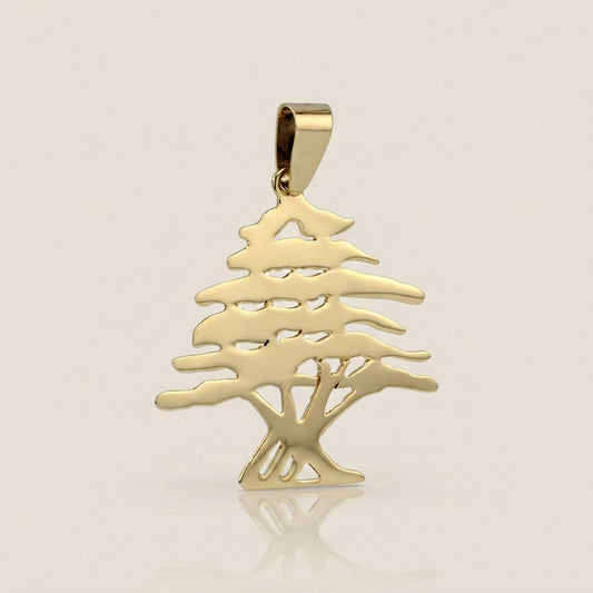 Dije Cedro Líbano en Oro Amarillo de 14K