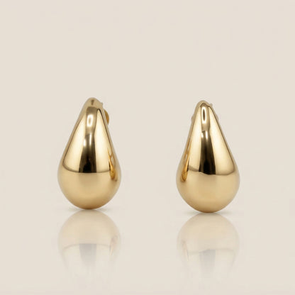Aretes Gota en Oro Amarillo de 14K