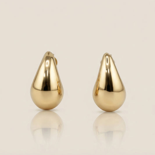 Aretes Gota en Oro Amarillo de 14K