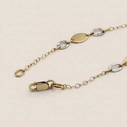 Pulsera Delgada Marquis en Oro Amarillo de 14K