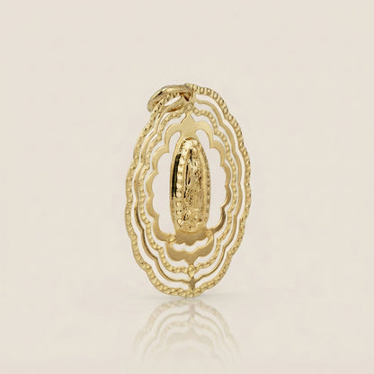 Dije Virgen de Guadalupe Varios Marcos en Oro Amarillo de 14K