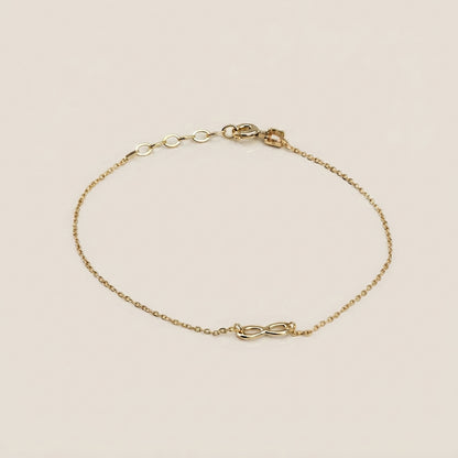 Pulsera Infinito en Oro Amarillo de 14K