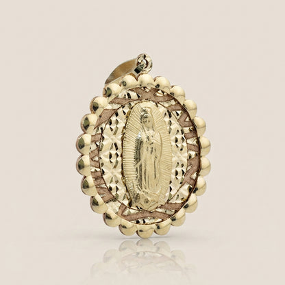 Dije Virgen de Guadalupe en Oro Amarillo de 10K