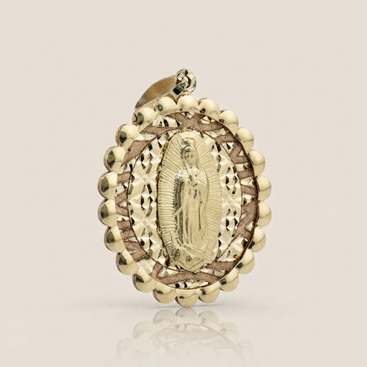 Dije Virgen de Guadalupe en Oro Amarillo de 10K