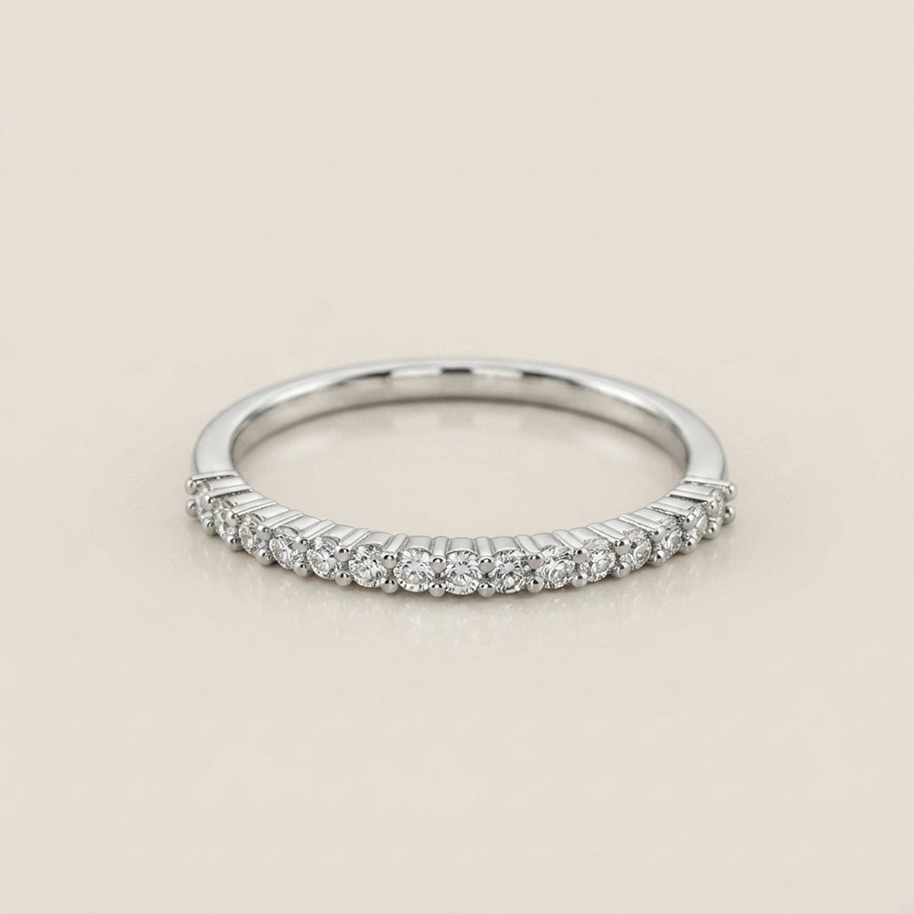 Churumbela Andrea con Diamantes en Oro Blanco de 14K