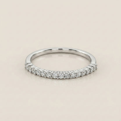 Churumbela Andrea con Diamantes en Oro Blanco de 14K