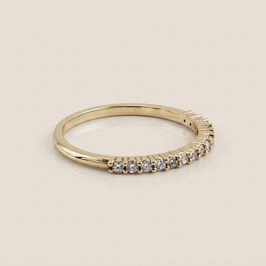 Churumbela Andrea con Diamantes en Oro Amarillo de 14K