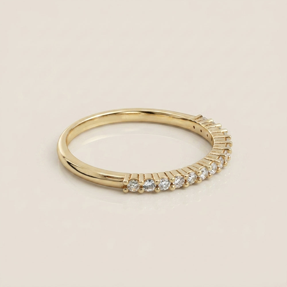 Churumbela Andrea con Diamantes en Oro Amarillo de 14K
