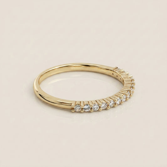 Churumbela Andrea con Diamantes en Oro Amarillo de 14K