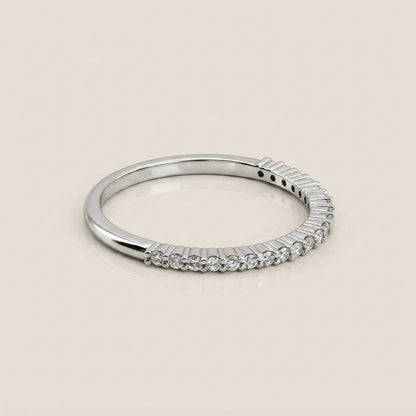 Churumbela Andrea con Diamantes en Oro Blanco de 14K