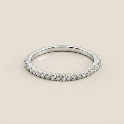 Churumbela Andrea con Diamantes en Oro Blanco de 14K