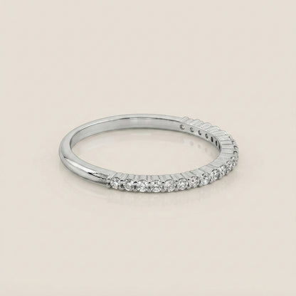 Churumbela Andrea con Diamantes en Oro Blanco de 14K