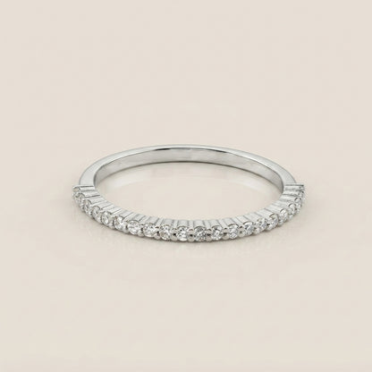 Churumbela Andrea con Diamantes en Oro Blanco de 14K