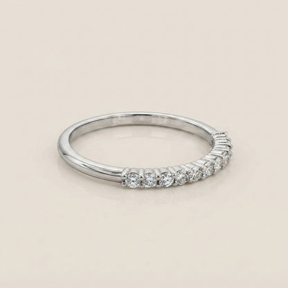 Churumbela Andrea con Diamantes en Oro Blanco de 14K