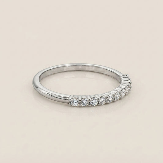 Churumbela Andrea con Diamantes en Oro Blanco de 14K