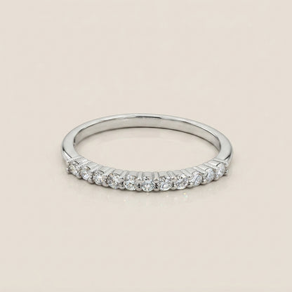 Churumbela Andrea con Diamantes en Oro Blanco de 14K