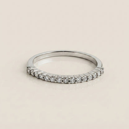 Churumbela Andrea con Diamantes en Oro Blanco de 14K