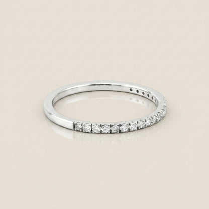 Churumbela Split con Diamantes en Oro Blanco de 14K