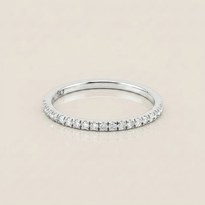 Churumbela Split con Diamantes en Oro Blanco de 14K