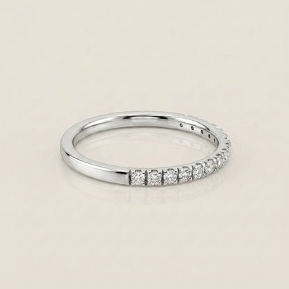 Churumbela Split con Diamantes en Oro Blanco de 14K