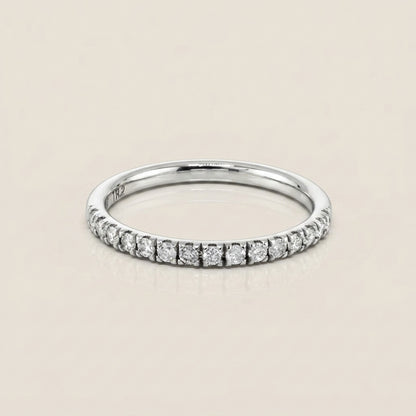Churumbela Split con Diamantes en Oro Blanco de 14K