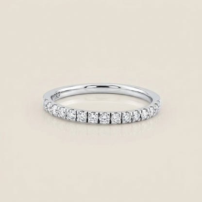 Churumbela Split con Diamantes en Oro Blanco de 14K