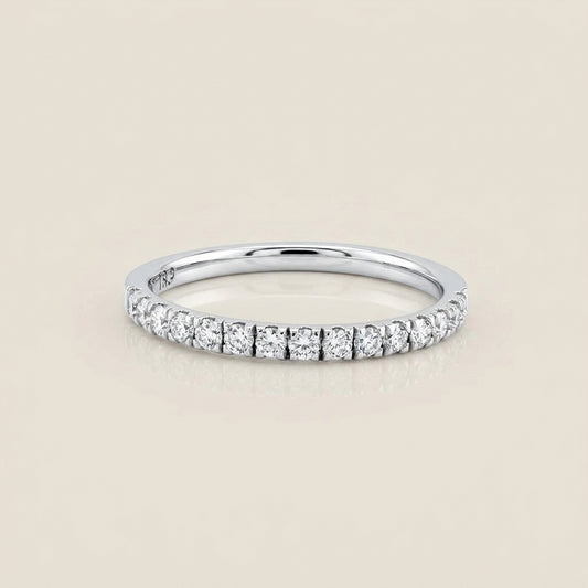 Churumbela Split con Diamantes en Oro Blanco de 14K