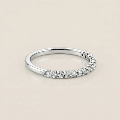 Churumbela Domo con Diamantes en Oro Blanco de 14K