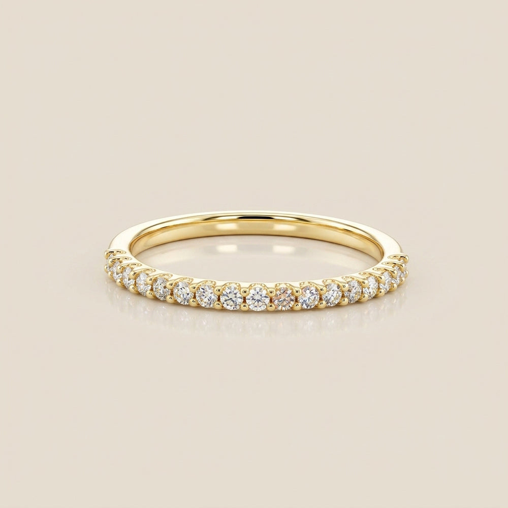 Churumbela Domo con Diamantes en Oro Amarillo de 14K