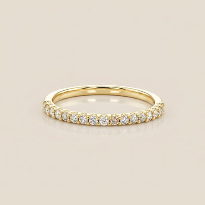 Churumbela Domo con Diamantes en Oro Amarillo de 14K