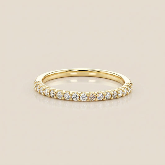 Churumbela Domo con Diamantes en Oro Amarillo de 14K