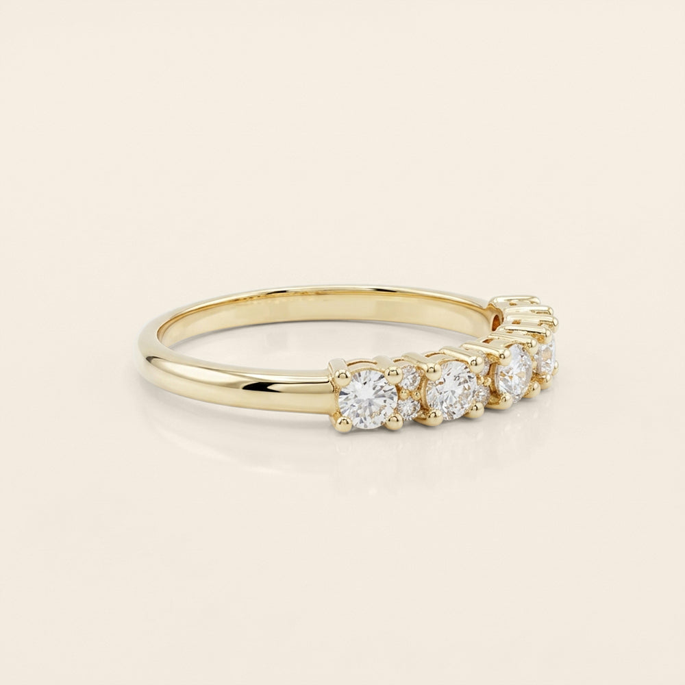 Churumbela Isabel con Diamantes en Oro Amarillo de 14K