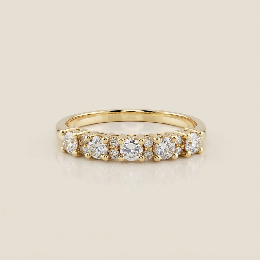 Churumbela Isabel con Diamantes en Oro Amarillo de 14K