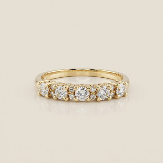 Churumbela Isabel con Diamantes en Oro Amarillo de 14K