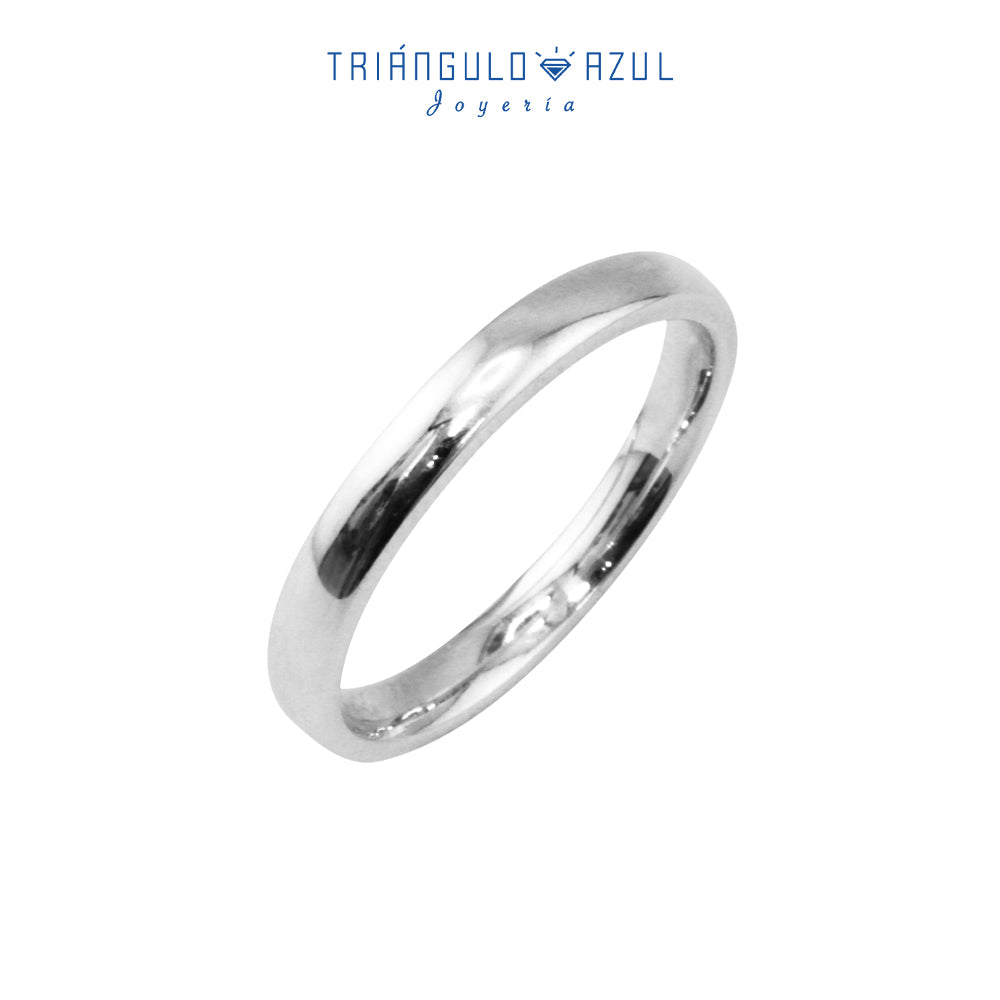 Argolla Media Caña de 3mm en Oro de 14K