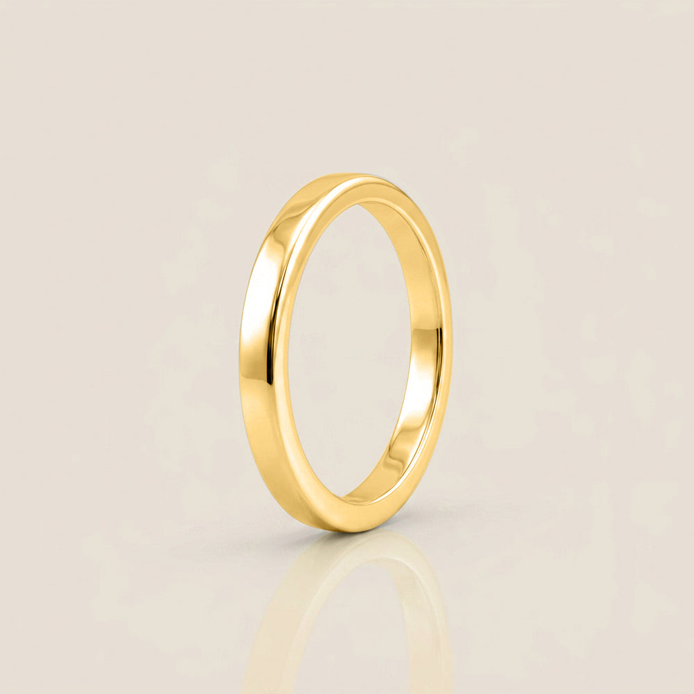 Argolla Individual Plana 2.5 mm en Oro de 10K