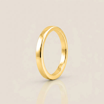 Argolla Individual Plana 2.5 mm en Oro de 18K