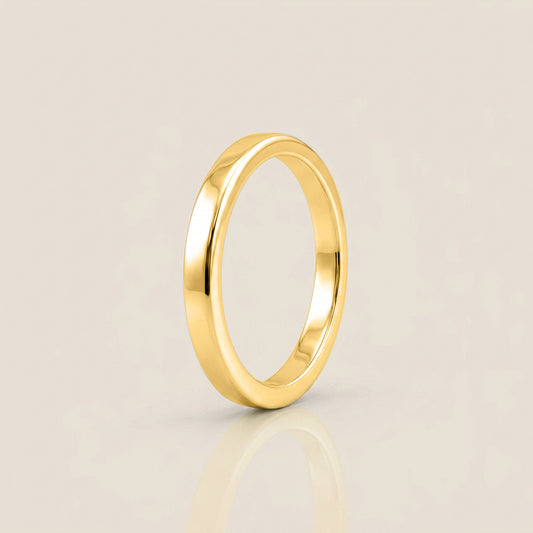 Argolla Individual Plana 2.5 mm en Oro de 18K