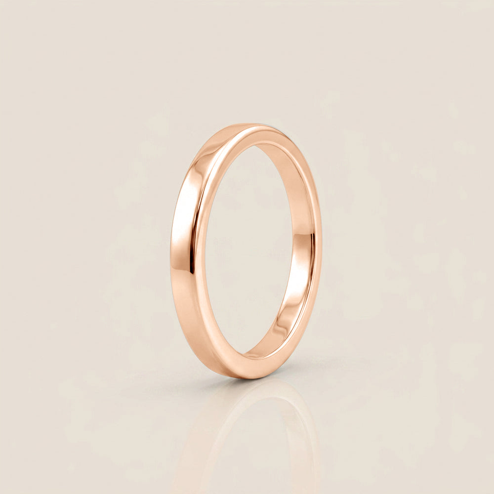 Argolla Individual Plana 2.5 mm en Oro de 18K
