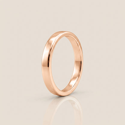 Argolla Individual Plana 3 mm en Oro de 10K