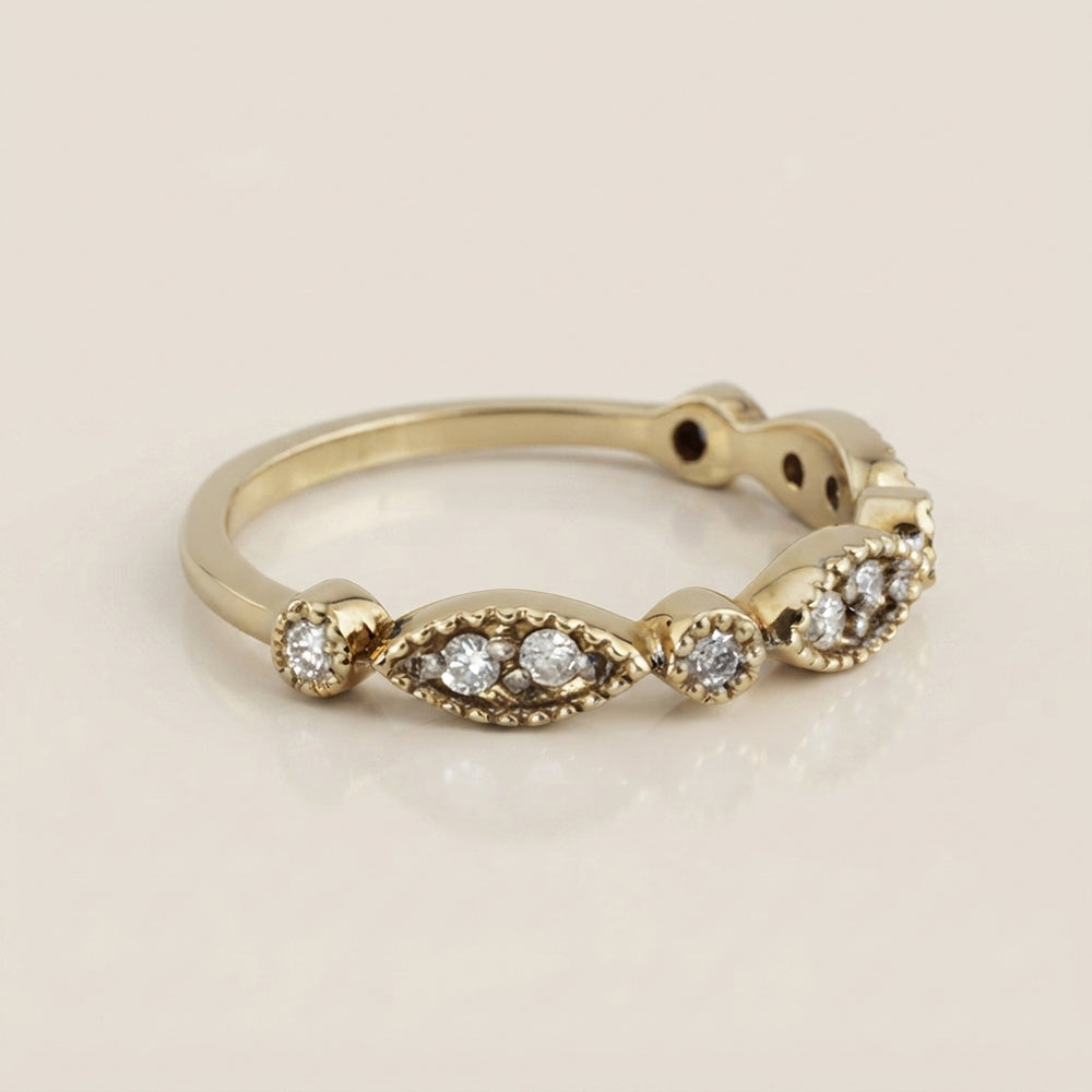 Churumbela Estilo Vintage en Oro Amarillo de 14K