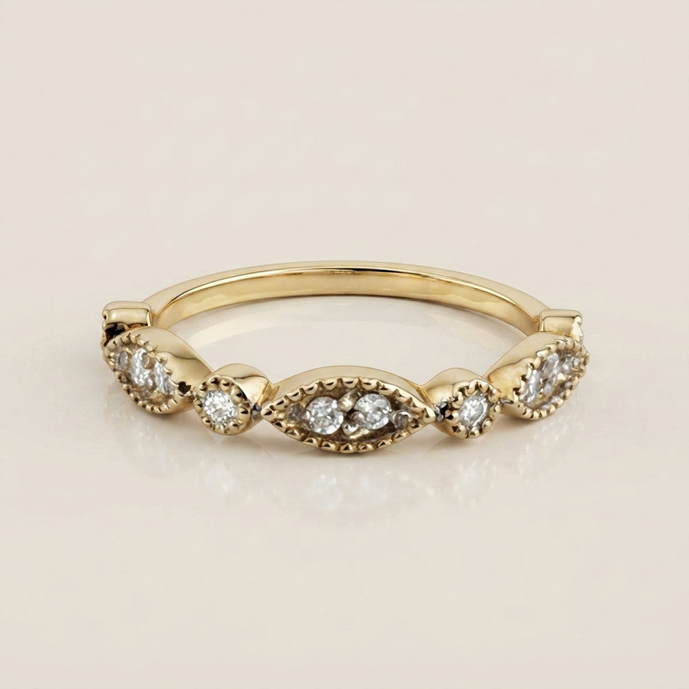 Churumbela Estilo Vintage en Oro Amarillo de 14K