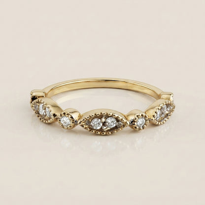Churumbela Estilo Vintage en Oro Amarillo de 14K