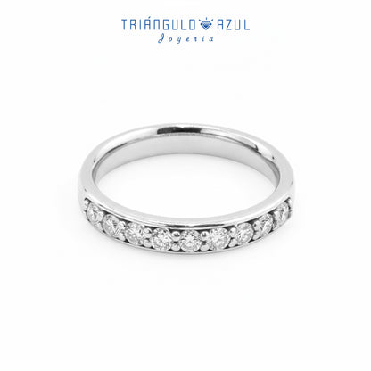 Churumbela de Diamantes con 0.39 CTS Total en Oro Blanco de 14K