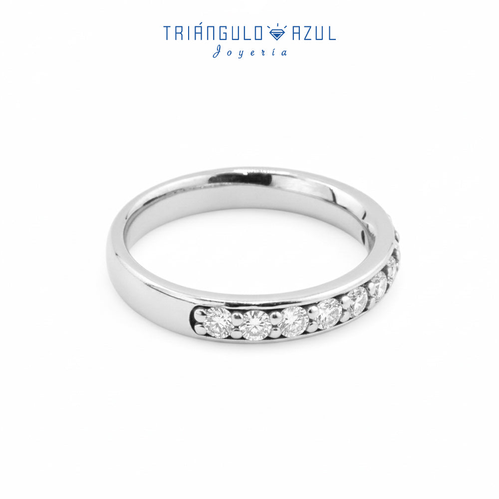 Churumbela de Diamantes con 0.39 CTS Total en Oro Blanco de 14K