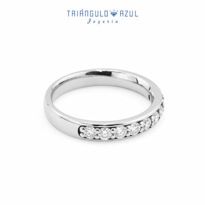 Churumbela de Diamantes con 0.39 CTS Total en Oro Blanco de 14K