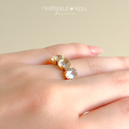 Churumbela Amelia de Citrina Limón con 2.43 CTS Total + Diamantes con 0.08 CTS Total en Oro Amarillo de 14K