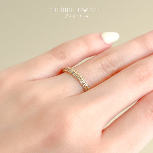 Churumbela de Diamantes en Oro Amarillo de 14K