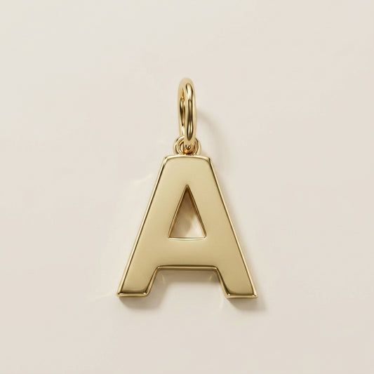 Dije Letra A en Oro Amarillo de 14K